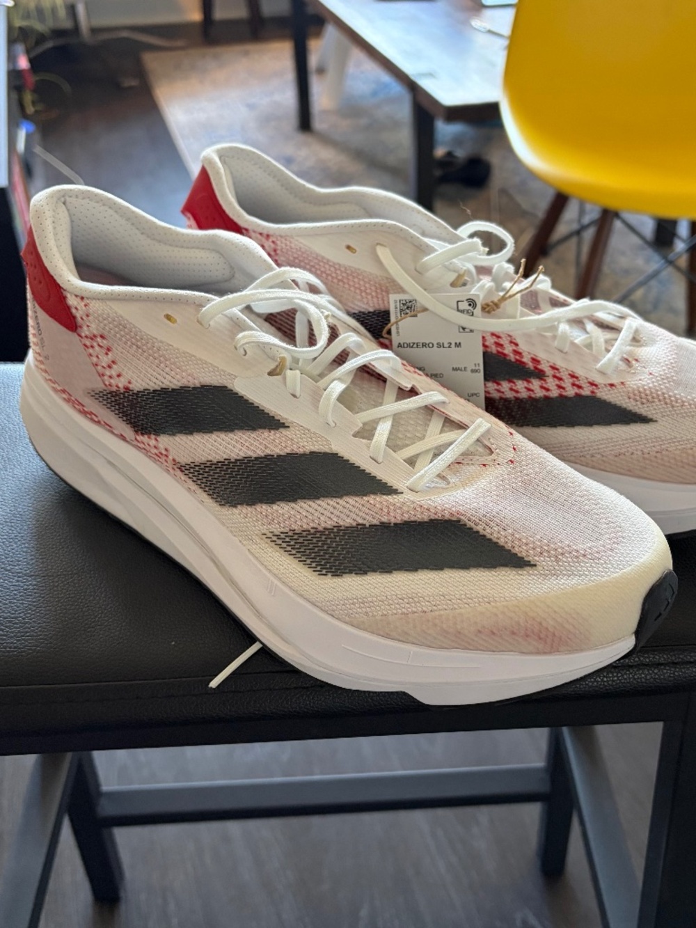 Adidas Adizero SL2 Men's Size 11.5 Running Shoes White/Red